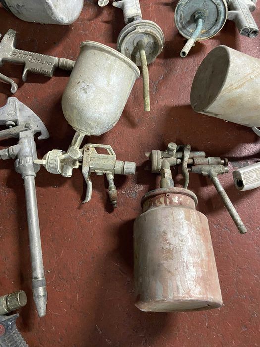 Lote 9 Pistolas de Pintura Profissionais