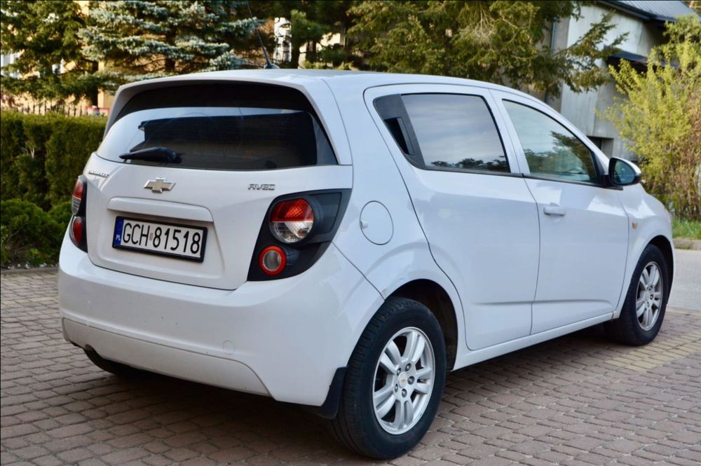 Chevrolet Aveo T300 2012 r. 1.3D 95 KM Sprawy Zarejestrowany