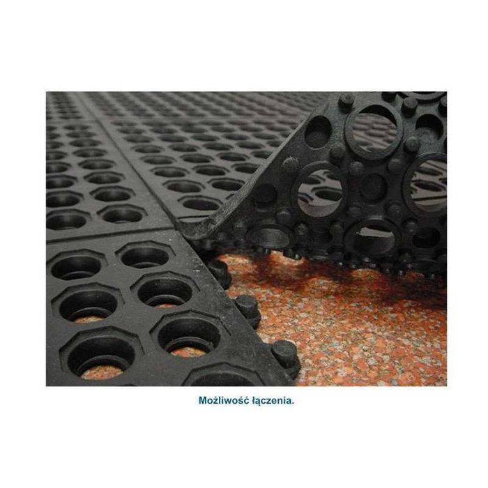 Mata Gumowa Okta 90x90 Cm H 15 Mm modułowa czarna nowa