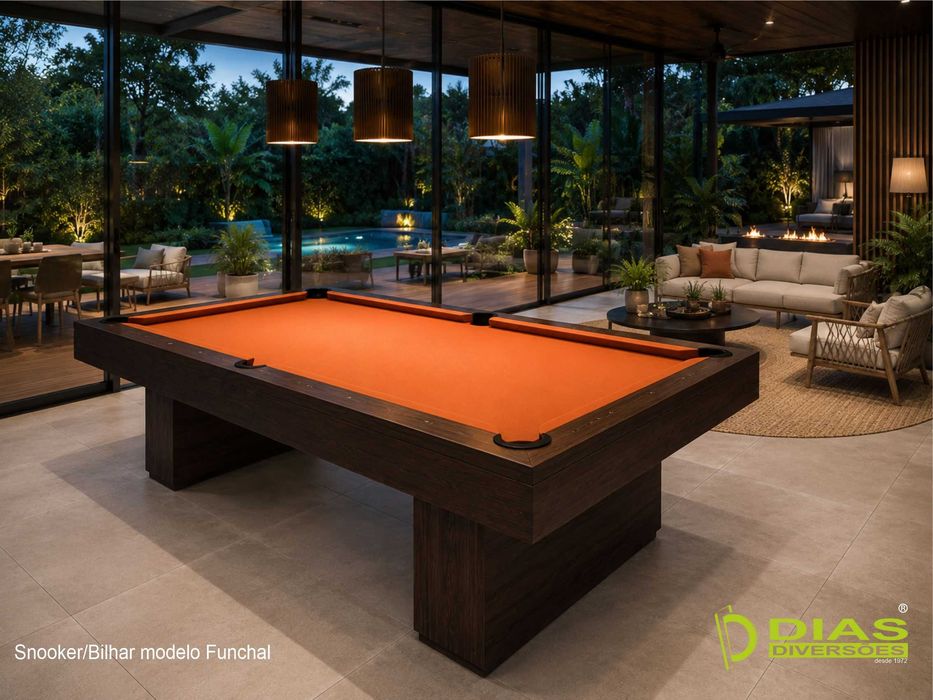 Snooker/Bilhar modelo "Funchal" - NOVOS - (da fábrica para sua casa)