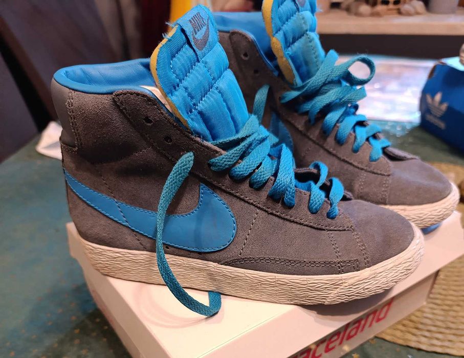 Nike Blazer Mid buty zamszowe szare rozm 35,5