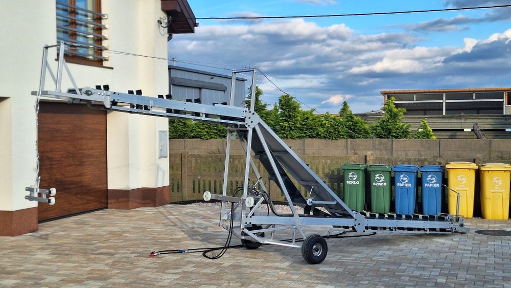 Podajnik, taśmociąg do zbioru kapusty, warzyw