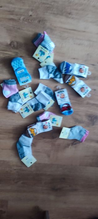 Skarpetki antypoślizgowe niemowlęce 15 par