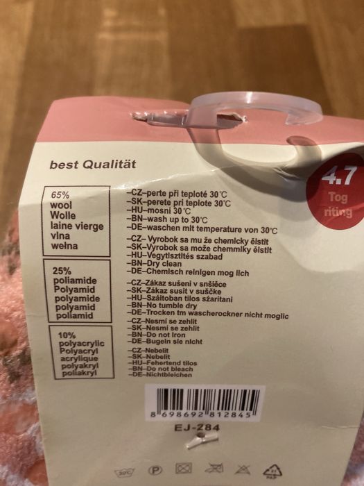 Nowe ciepłe zimowe skarpety