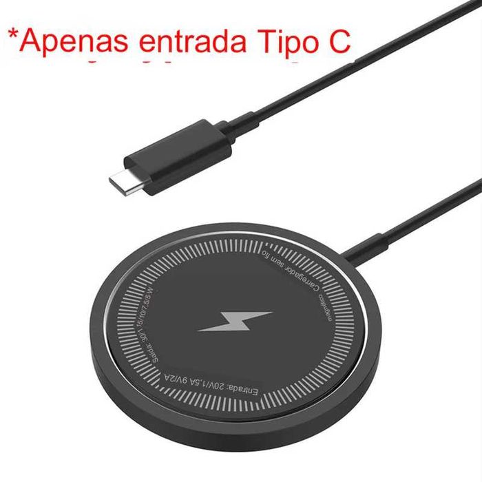 Carregador sem fio magnético /wireless charger Iphone, Samsung, Xiaomi