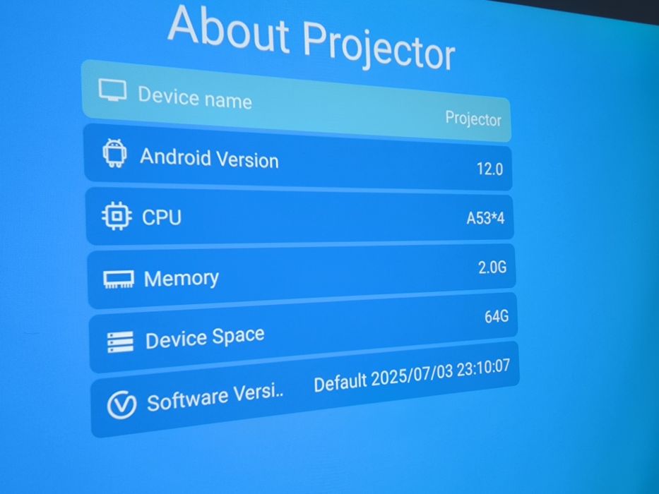 Проектор T08 XIWBSY HORLAT 2/64G 1500Ansi Android Full HD Auto Focus