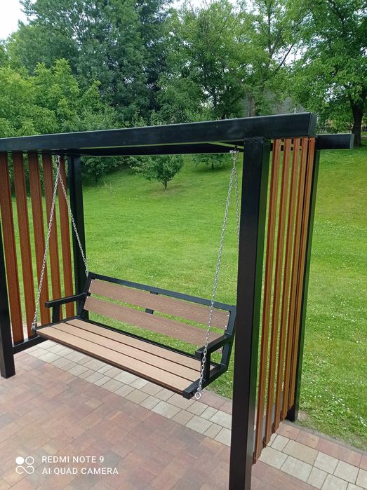 Huśtawka ogrodowa metalowa