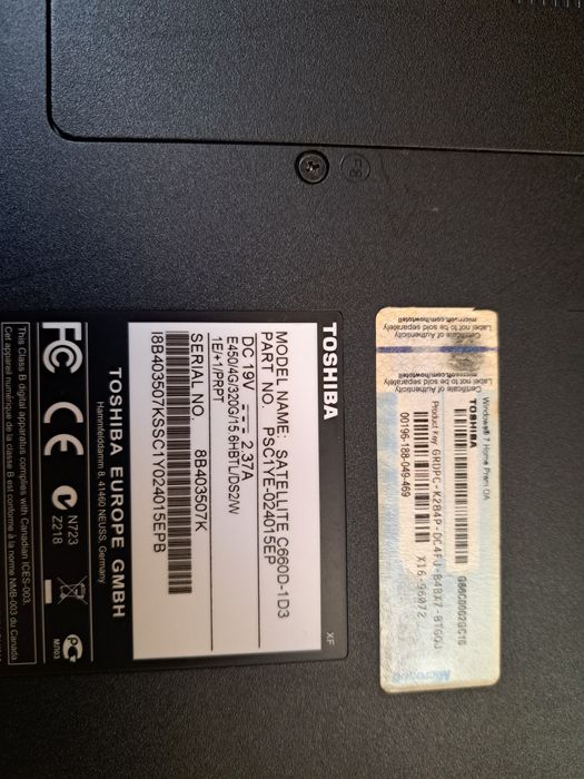 Toshiba  satellite c660d-1d3 para peças