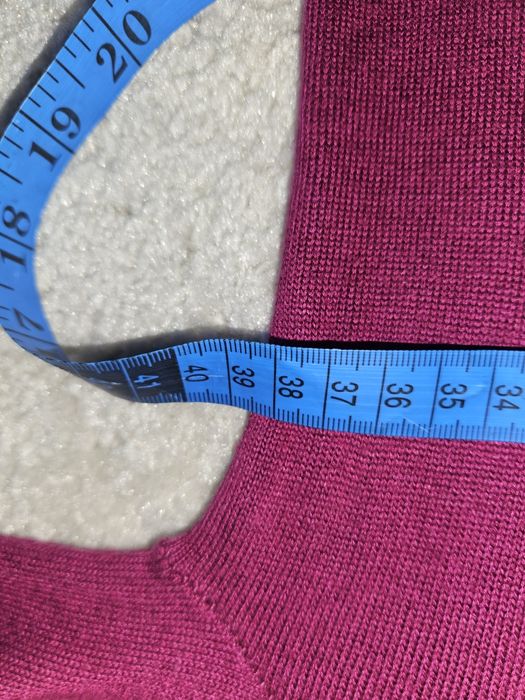 Sweterek lniany fioletowy Eddie Bauer S 36