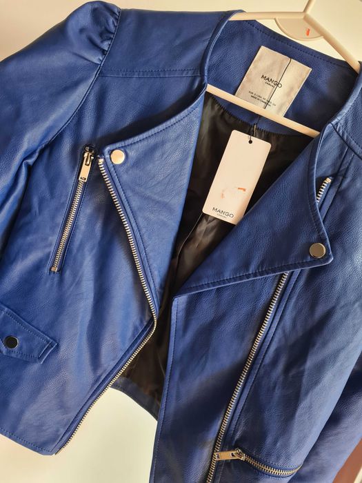 Niebieska ramoneska MANGO S