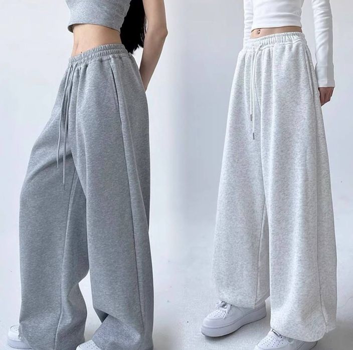 Жіночи штани джогери і прямі на фіксаторах на флісі