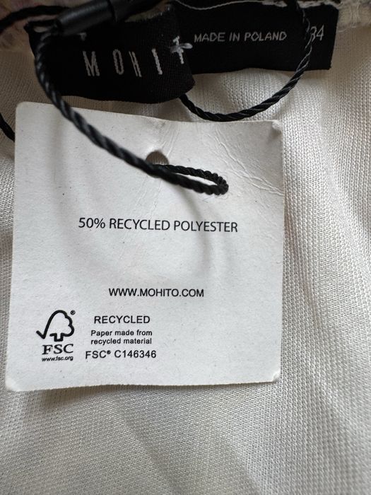 Nowa spódniczka Mohito 34 pastelowa kwiaty falbany Made in Poland