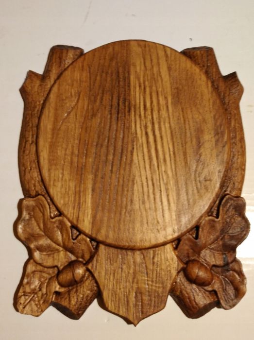 deska trofeum na poroże duża kozioł dąb drewno