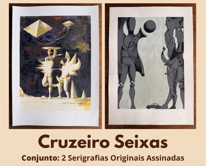 CRUZEIRO SEIXAS: 2 Serigrafias Originais Assinadas