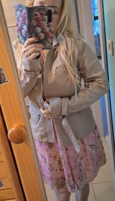 Katana kurtka ze skóry naturalnej 38 Ochnik okazja po czyszczeniu