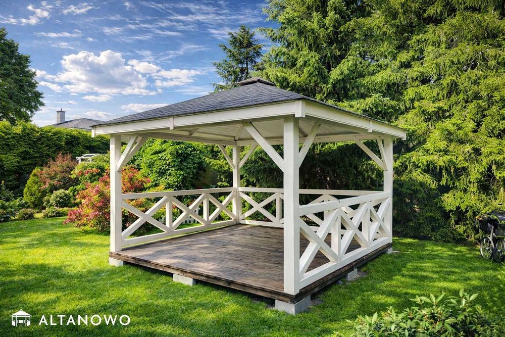 Altana drewniana do ogrodu ogrodowa 3x3 | producent | transport | rod