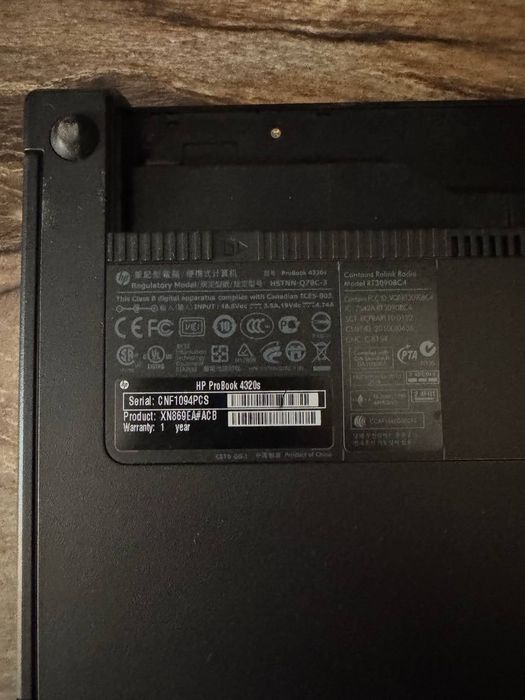 Ноутбук hp probook 4320s