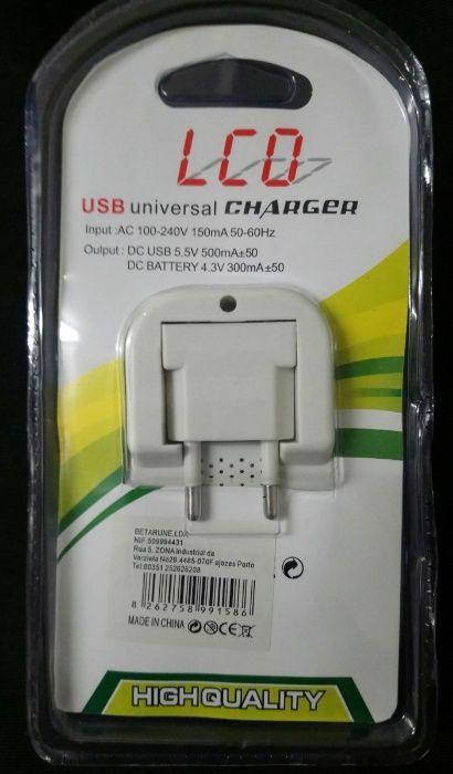 Carregador de baterias universal