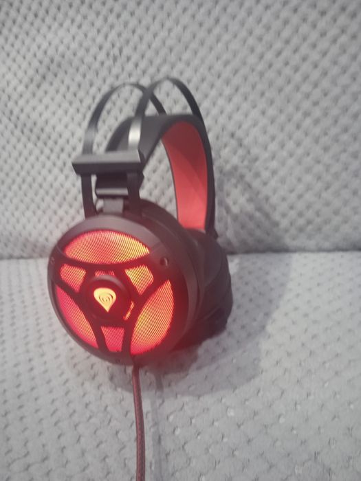 Słuchawki gamingowe Genesis Neon 360, czarno-czerwone
