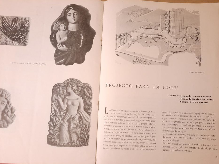 Conjunto 8 revistas muito antigas Arquitectura Portuguesa