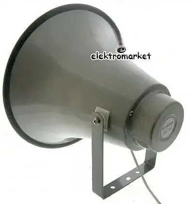 2 x Megafon horn 30 cm 25W do montażu