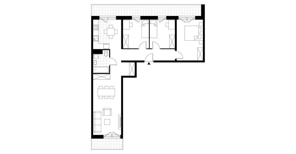 4-pokojowe mieszkanie 78 m² + 2 balkony - Widok 3