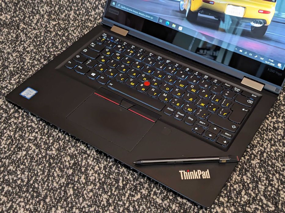 Ноутбук-трансформер Lenovo ThinkPad X390 YOGA • Intel® i5-8365U|8|128|СТИЛУС