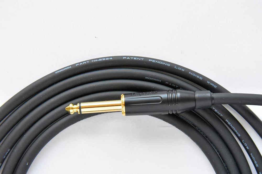 enoaudio Mogami 2524 instrumentkabel | Neutrik Gold 6,3 mm TS stille schakelaar - 6,3 mm TS jack | hifi, 3 m