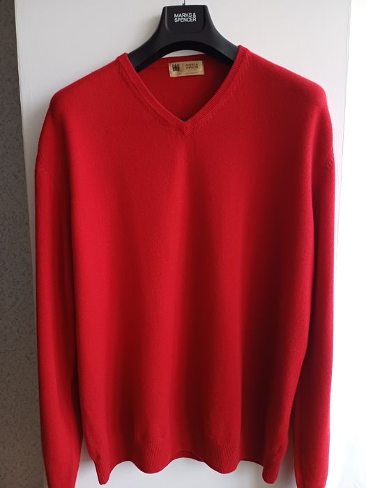 Кашемировый мужской свитер M&S оригинал XL