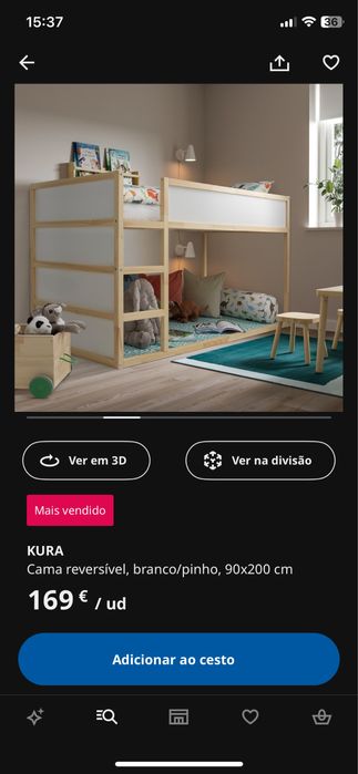 Cama otima para criança+ colchão!