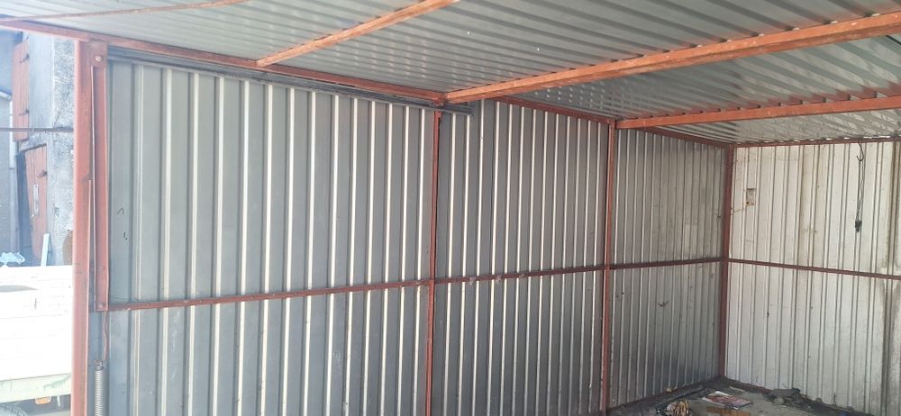 Garaż Blaszany 3x5m Brama do Góry TRANSPORT