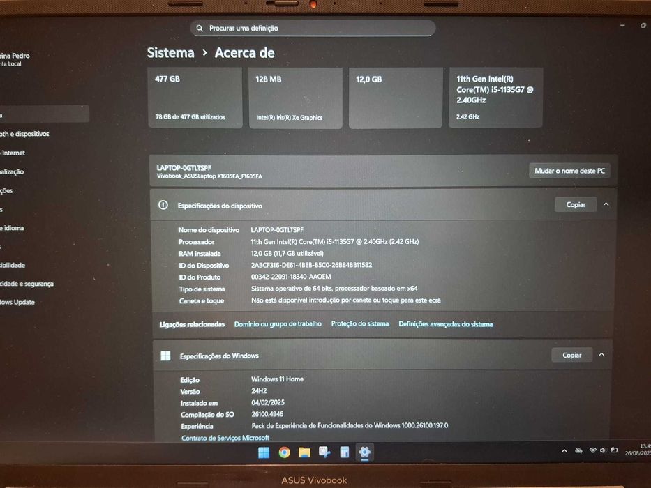 Portátil Asus Vivabook