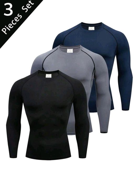 Conjunto de Camisetas Esportivas Masculinas – Estilo e Conforto