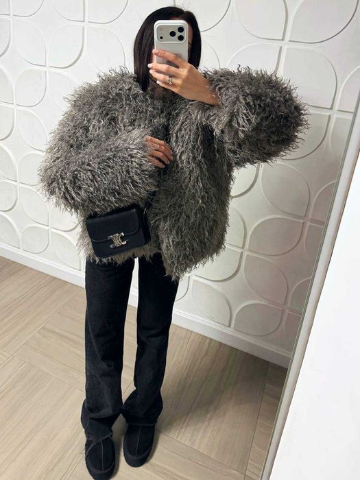 Шуба жіноча дуже стильна та тепла | шуба женская зимняя модель 660