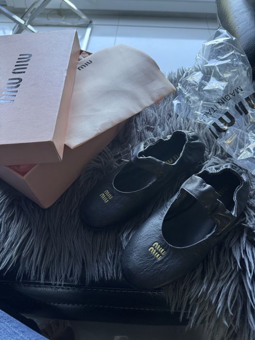 Balerinki miu miu czarne 37 nowe