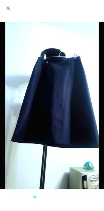 Юбка миди M-L трапеция демисезон синяя.Юбка макси в пол L- XL.Спiдниця