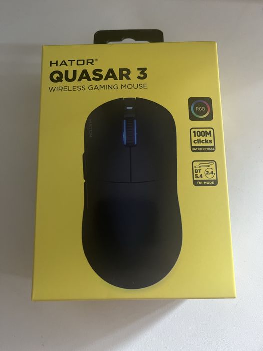 Миша бездротова ігрова Hator Quasar 3 Wireless Black