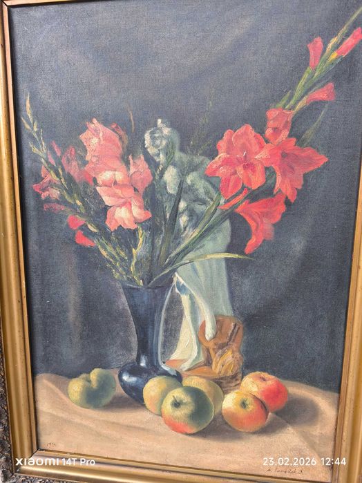 Martwa natura z figurką-M.Faczyński-Bydgoszcz 1929r