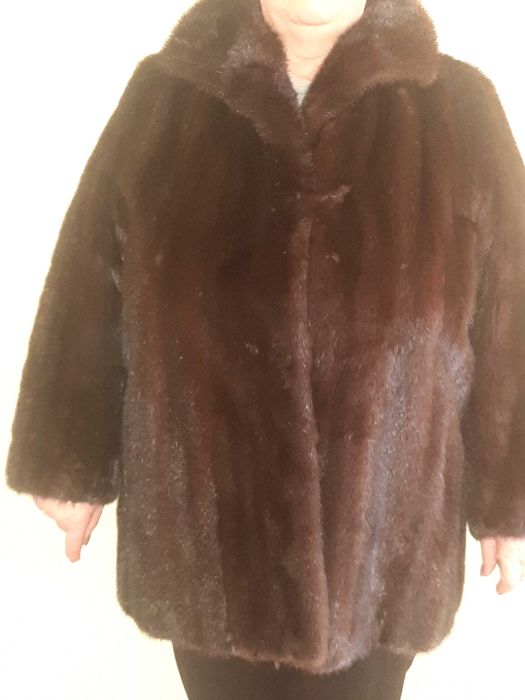 Kurtka z Norek - Giorgio - Markowe futro