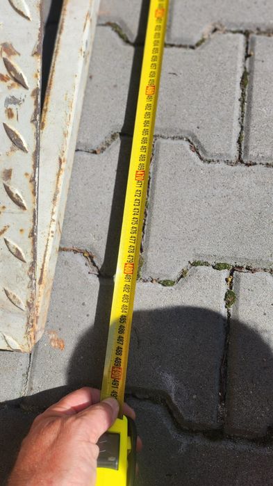 Schody metalowe długość  490 cm
