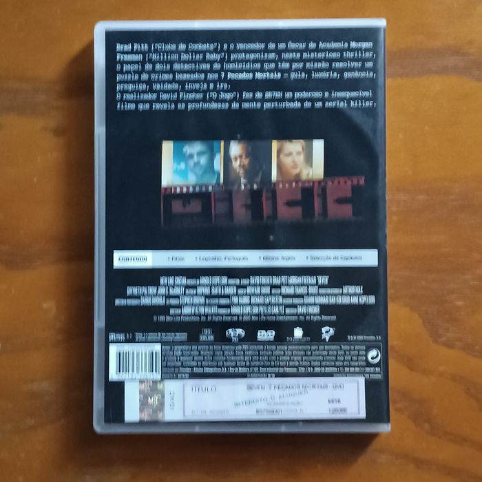 DVD Se7en 7 pecados mortais