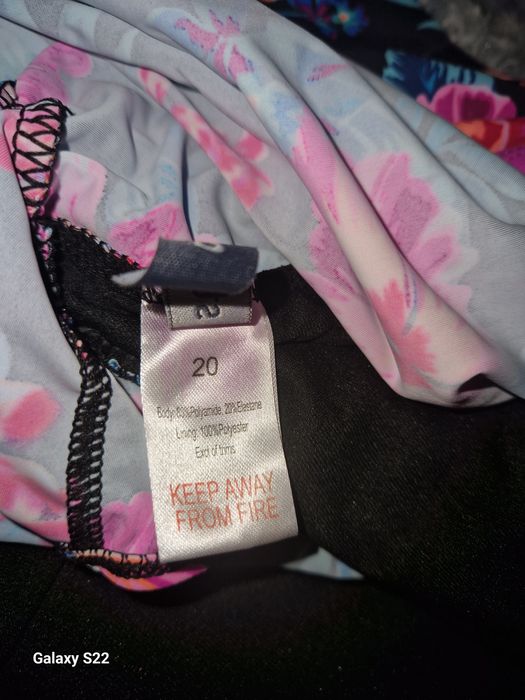 Купальник- плаття квітковий принт батал р.20