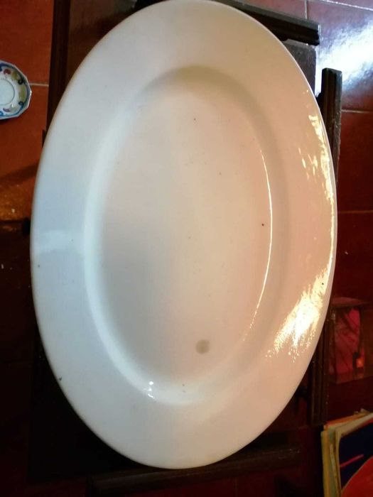 travessa branca antiga