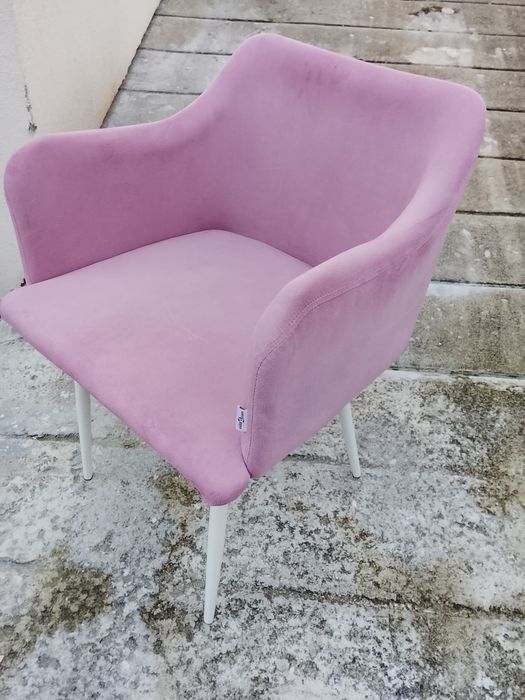 Cadeiras Tecido Rosa