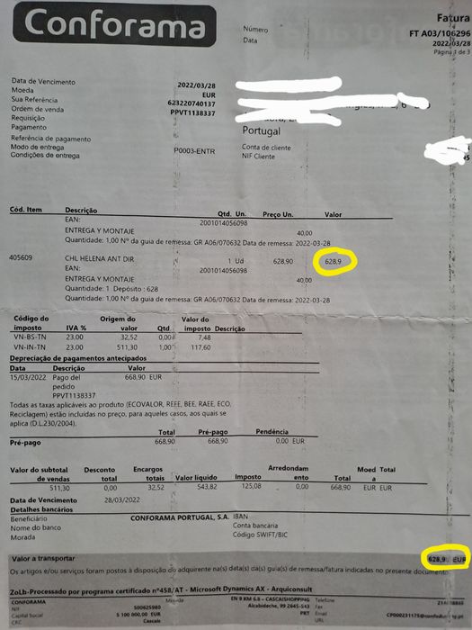 Sofá 3 lugares cinzento com chaise long esquerdo