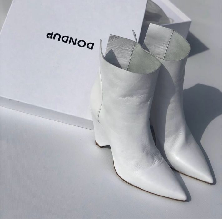 Don dup козаки белые ботинки чоботи білі дон дап оригінал