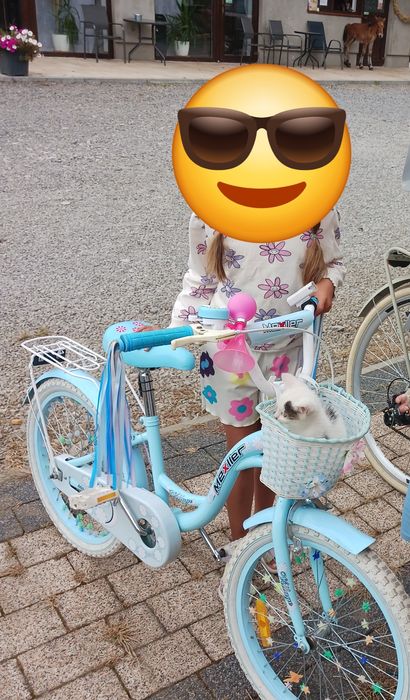 Rower dziewczęce  błękitny.