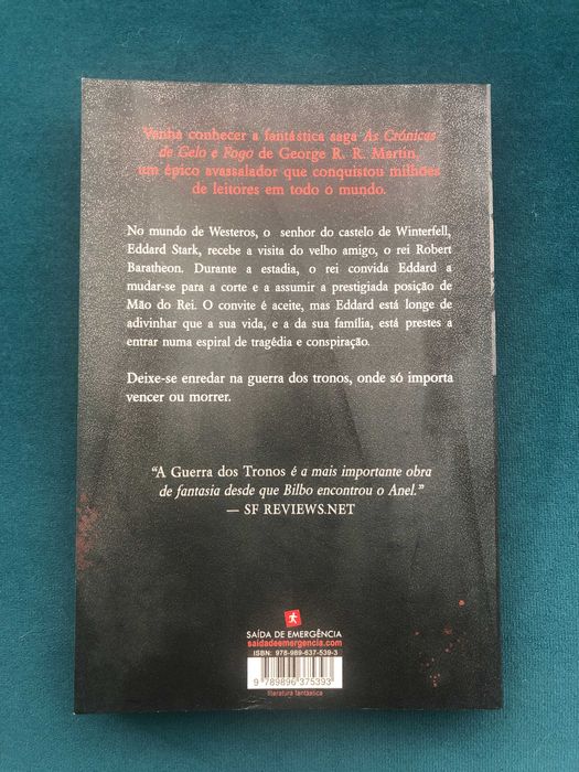 A Guerra dos Tronos Volume I - George R.R. Martin  LIVRO