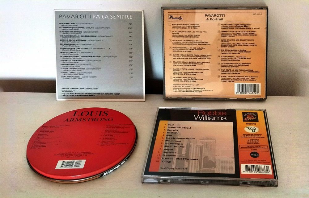 CD's Pavarotti e outros lote variado em bom estado