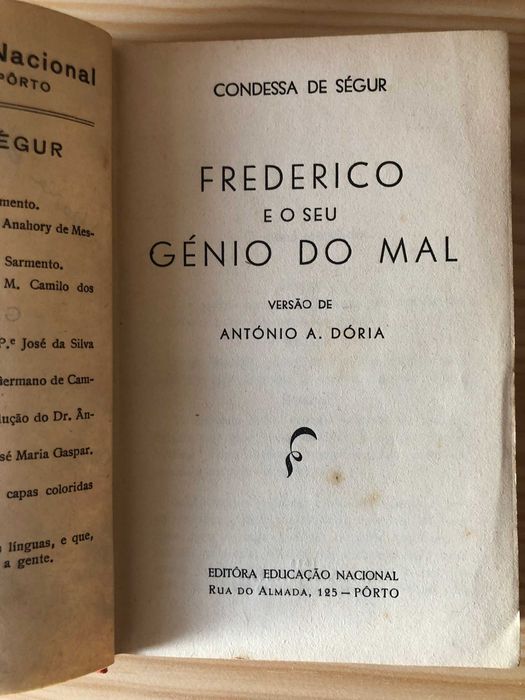 Frederico e o seu Génio do Mal - Condessa de Ségur